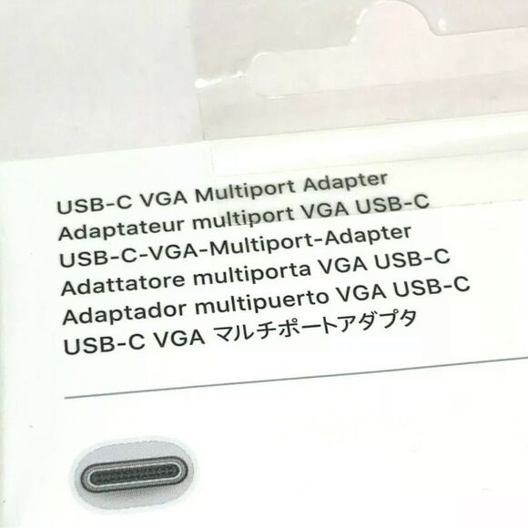 Apple USB-C VGA Multiport Adapter in White - AUTHENTIC + SEALED! - Picture 8 of 10